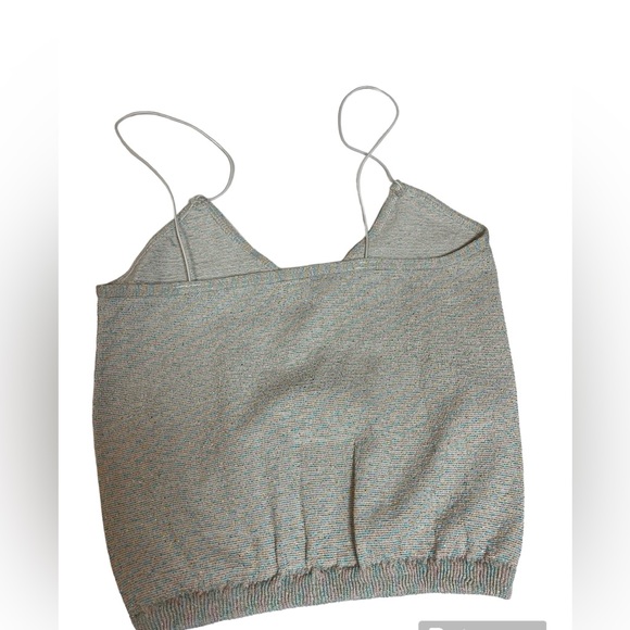 #133 Free People Intimately Sparkle Cropped Tank Bralette Stretch - Picture 3 of 5